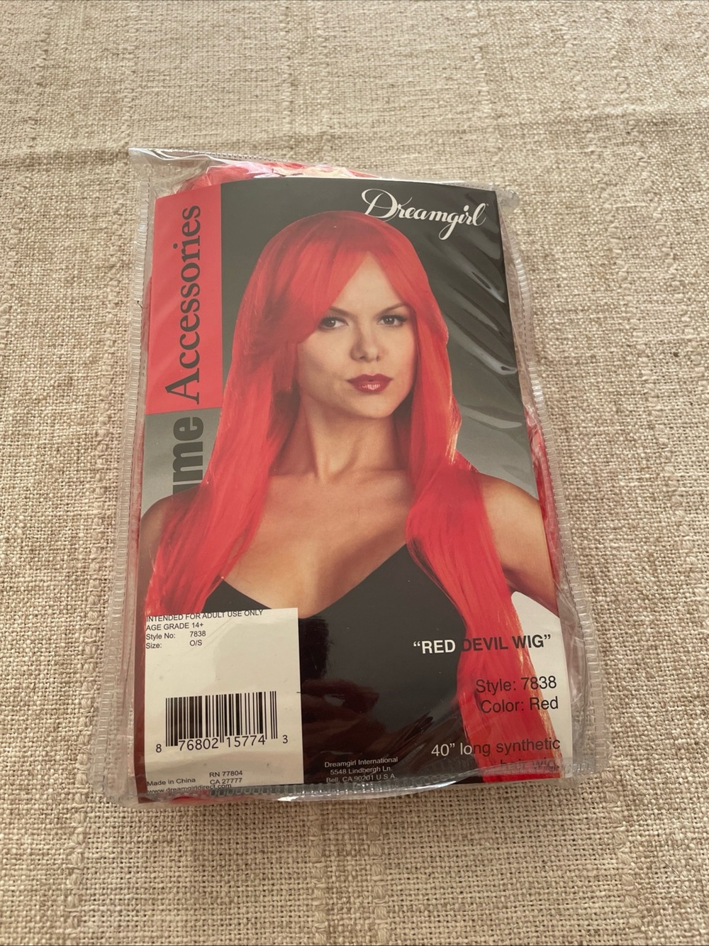 Dreamgirl Red Long Synthetic Costume Wig